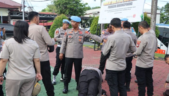 Ops Gaktibplin, Polresta Tanjungpinang Perkuat Disiplin dan Profesionalisme Personel