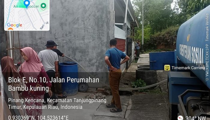BPBD Tanjungpinang Terus Salurkan Air Bersih Untuk Warga  