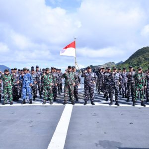 Danlanud RSA Dampingi Pangkogabwilhan I Tinjau Operasi Beladau Sakti-26 di Laut Natuna Utara