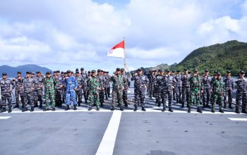 Danlanud RSA Dampingi Pangkogabwilhan I Tinjau Operasi Beladau Sakti-26 di Laut Natuna Utara