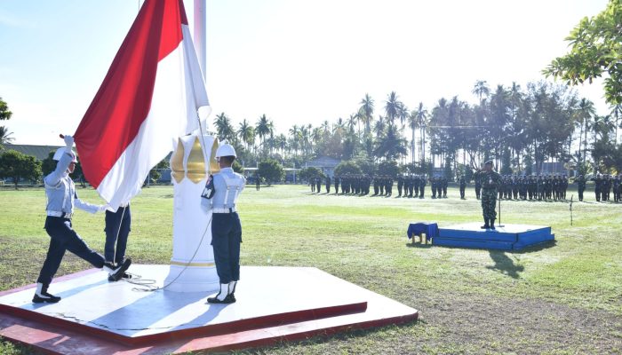 Upacara Harkitnas ke-118, Danlanud RSA: Perkuat Nasionalisme Jaga Wilayah Perbatasan 