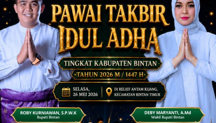 Idul Adha 1447 H, Pemkab Bintan Akan Gelar Pawai Takbir di Bintan Timur 