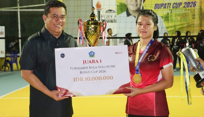 Polres Bintan dan Megat 707 Juara Turnamen Bola Voli Bupati Bintan 2026