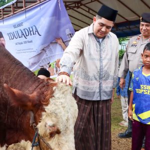 Sholat Iduladha 1447 H, Bupati Bintan Serahkan Sapi Banpres Untuk Masjid Jami’ Al Hidayah Toapaya