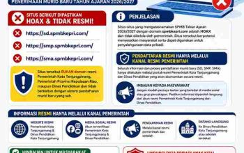 Beredar Situs SPMB 2026 Hoax, Diskominfo Tanjungpinang: Masyarakat Diminta Waspada 