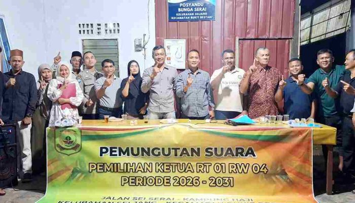 Pemilihan RT 01 RW 04 Sei Jang Tanjungpinang Tanpa Pemungutan Suara