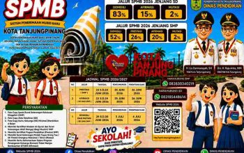 Kadiskominfo Tanjungpinang: Pendaftaran SPMB Online TA 2026/2027 Tanpa KK Ber-Barcode 