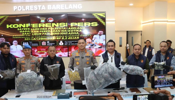 Libur Iduladha 1447 H, Polresta Barelang Amankan BB Narkotika Senilai Rp8,2 Miliar dan 12 Tersangka