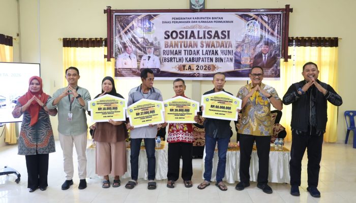 Program BSRTLH 2026, Pemkab Bintan Kucurkan Anggaran Rp1,7 Miliar Untuk Rehab 44 Unit Rumah