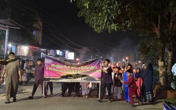 Pawai Obor di Jalan Kuantan Tanjungpinang Semarakkan Tahun Baru Islam 1448 H