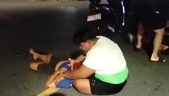 Laka Lantas di Jalan Damai Tanjungpinang, Korban Pingsan di Tempat 