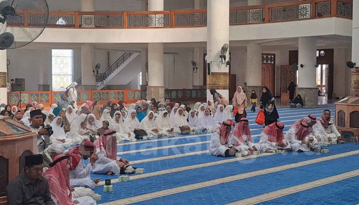 Pemkab Natuna Sambut Kepulangan Jamaah Haji di Masjid Agung Baitul Izzah Ranai