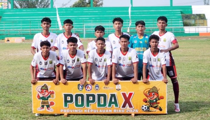 Laga Perdana Sepak Bola POPDA Kepri 2026, Tanjungpinang Taklukkan Bintan 1-0