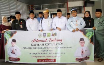 233 Kafilah Batam Tiba di Tanjungpinang, Sekda Batam: Target Meraih Hasil Terbaik