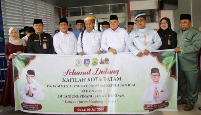 233 Kafilah Batam Tiba di Tanjungpinang, Sekda Batam: Target Meraih Hasil Terbaik