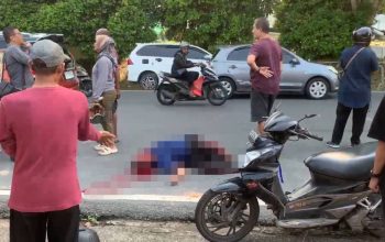 Dua Motor Adu Kambing di Jalan Ahmad Yani Tanjungpinang, Satu Pengemudi Tak Sadarkan Diri