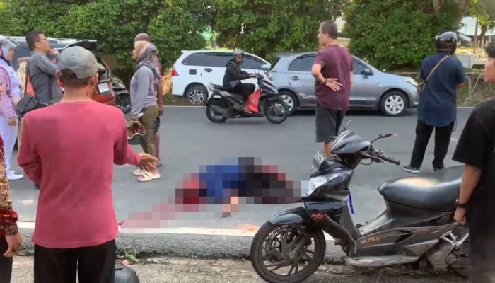 Dua Motor Adu Kambing di Jalan Ahmad Yani Tanjungpinang, Satu Pengemudi Tak Sadarkan Diri