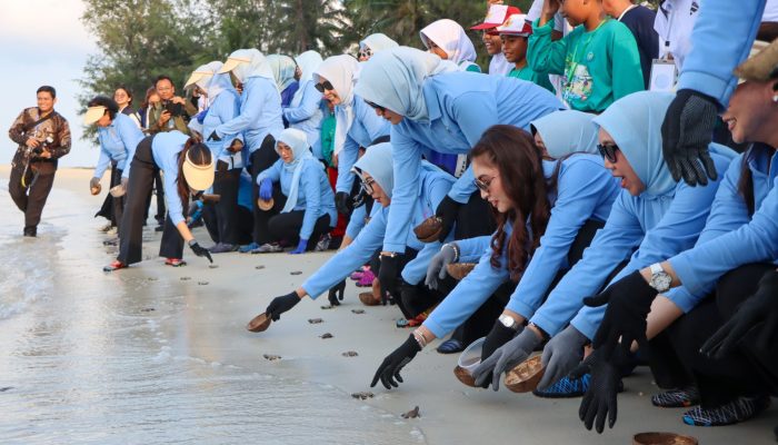 Selvi Ananda Gibran Peringati HAN 2026 di Bintan Dengan Aksi Konservasi Laut di Pantai Dugong