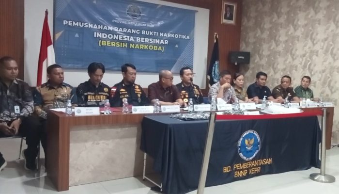 BNNP Kepri Musnahkan 3,4 Kg Sabu dan Ratusan Cartridge Etomidate 