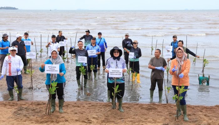 Hari Mangrove Sedunia 2026, Pemprov Kepri Tanam Seribu Bibit Bakau di Pesisir Dompak 