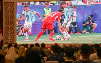 Pemprov Kepri – TVRI Gelar Nobar Sepak Bola Piala Dunia di Dompak 