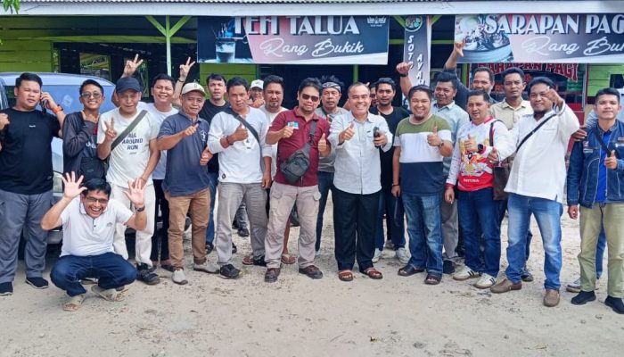Tiga Anggota DPRD Kepri Ngopi Bareng Insan Pers di Natuna