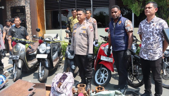 Polresta Tanjungpinang Ungkap 5 Kasus Pencurian, 9 Pelaku Ditangkap dan 3 Pelaku DPO