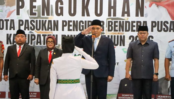 Bupati Bintan Kukuhkan 33 Anggota Paskibraka Tahun 2026