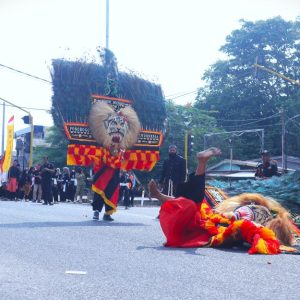 Reog Singo Mudho Semarakkan Gebyar Pawai Budaya HUT RI ke-81 di Natuna