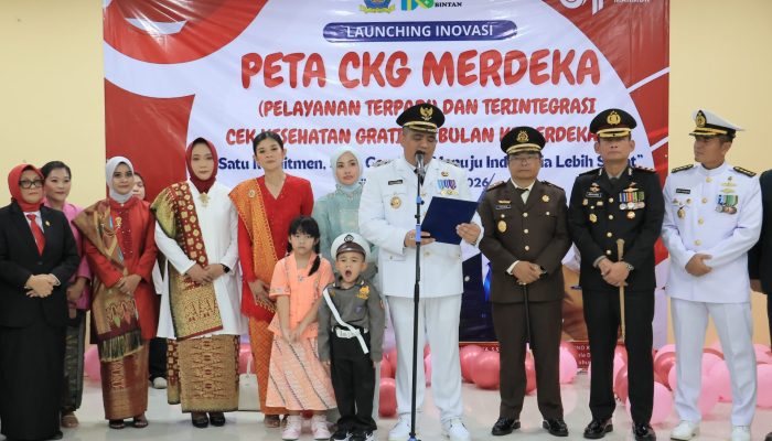 Gerakan Menuju Sehat, Bupati Bintan Launching Inovasi PETA CKG MERDEKA