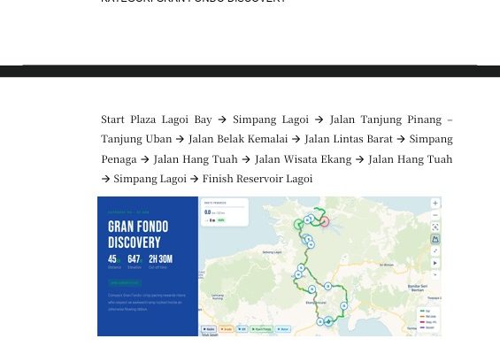 Tour de Bintan 2026 Digelar 21-23 Agustus, Ini Rute yang Akan Dilewati Pebalap Mancanegara