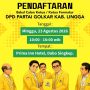 DPD Golkar Lingga Buka Penjaringan Bakal Calon Ketua Hanya Sehari