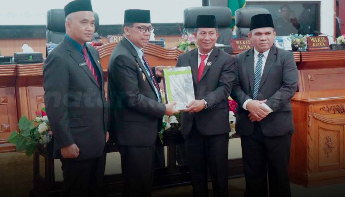 DPRD dan Pemkab Natuna Tanda  Tangani Dokumen Persetujuan Ranperda Perubahan APBD TA 2026