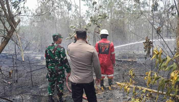 Cegah Karhutla, Polsek Bintan Timur Gencarkan Imbauan Kepada Warga