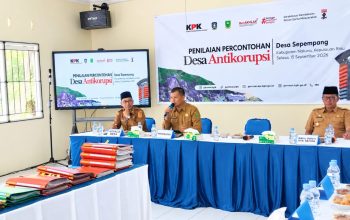 Camat Syuparman Apresiasi Desa Sepempang Raih Nilai Terbaik Desa Percontohan Anti Korupsi