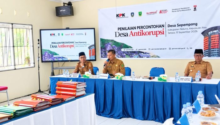 Camat Syuparman Apresiasi Desa Sepempang Raih Nilai Terbaik Desa Percontohan Anti Korupsi