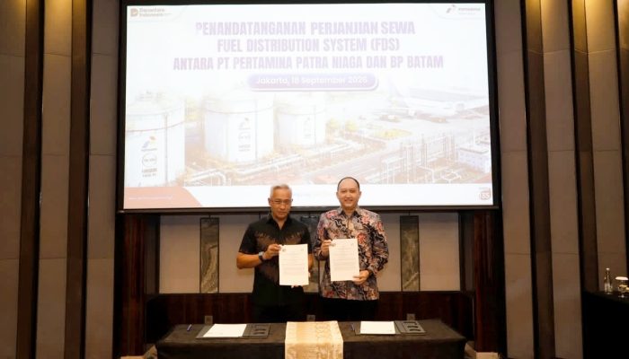 BP Batam dan Pertamina Patra Niaga Tandatangani Kontrak Perjanjian Sewa FDS Bandara Hang Nadim