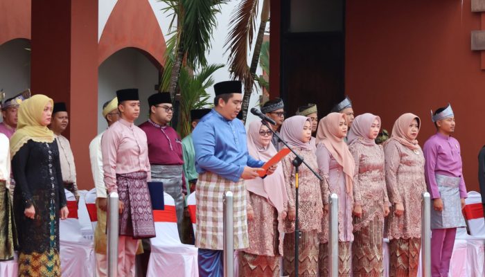Upacara Hari Jadi Provinsi Kepri Ke-24, Bupati Roby Paparkan Capaian Pembangunan di Kepri