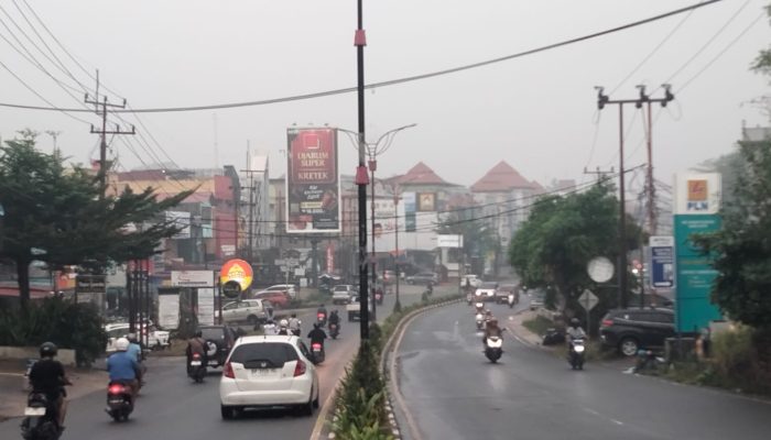 Kabut Asap Melanda Tanjungpinang, BMKG : Jarak Pandang Mendatar 1000 Meter 
