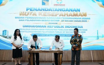BP Batam dan Ombudsman RI Teken Nota Kesepahaman Perkuat Pengawasan Pelayanan Publik