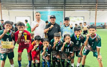 SDN 03 Sungai Ulu Juara Pertama Turnamen Futsal SD se-Kabupaten Natuna