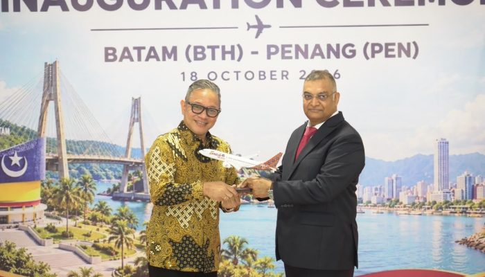 Penerbangan Batam–Penang Dibuka, BP Batam Dorong Konektivitas dan Investasi