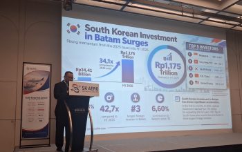 Investor Asing Terbesar Ketiga Di Batam, Realisasi Investasi Korea Tembus USD65,1 Juta