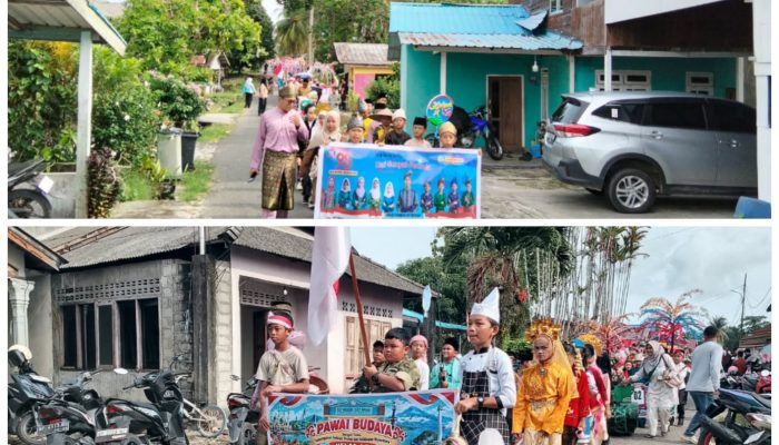 Libatkan 320 Siswa, Pawai Budaya SDN 007 Ranai Darat Gaungkan Dukungan Geopark Natuna