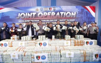 Dugaan Penyelundupan 1,16 Ton Ketamin Hidroklorida Diangkut MT Global 168 Digagalkan Tim Gabungan