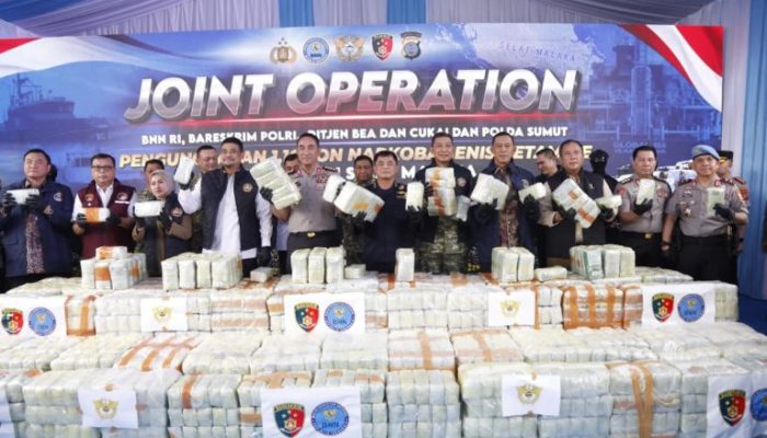 Dugaan Penyelundupan 1,16 Ton Ketamin Hidroklorida Diangkut MT Global 168 Digagalkan Tim Gabungan